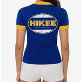 "HI!" Ringer Tee (Blue/Yellow)